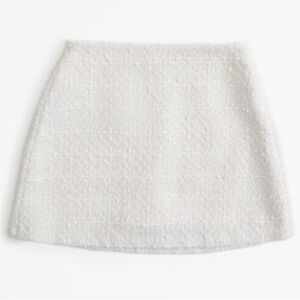 Abercrombie Elegant White Textured Skort